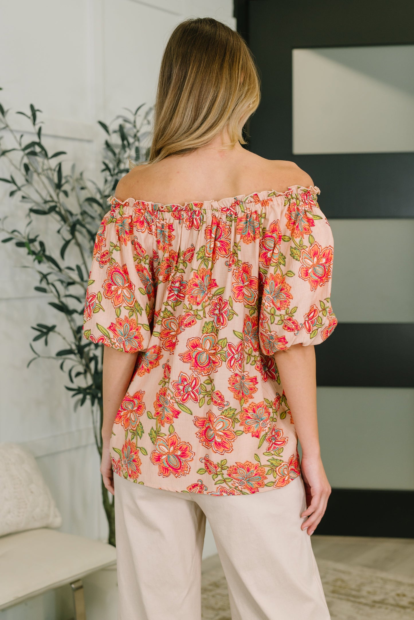 Petal Perfect Off the Shoulder Blouse