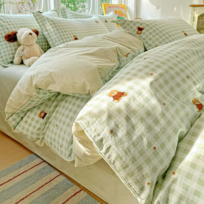 100% Cotton Bedding Set Duvet Cover Set,Quilt Cover Pillowsham, Wrinkle Free Machine Washable, All Season Comfort 240x220