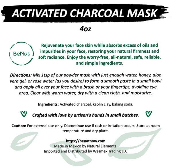 Activated Charcoal Mask - Blu Lotus Boutique