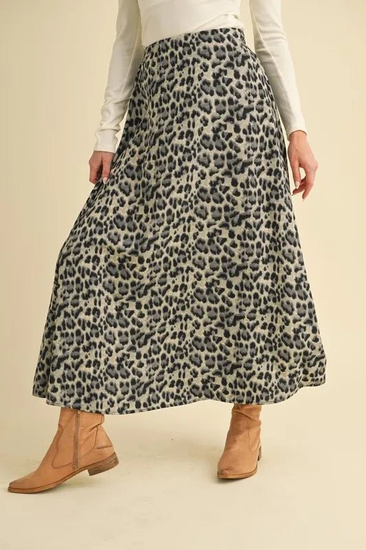 Aemi+Co Leopard Midi Skirt - Blu Lotus Boutique