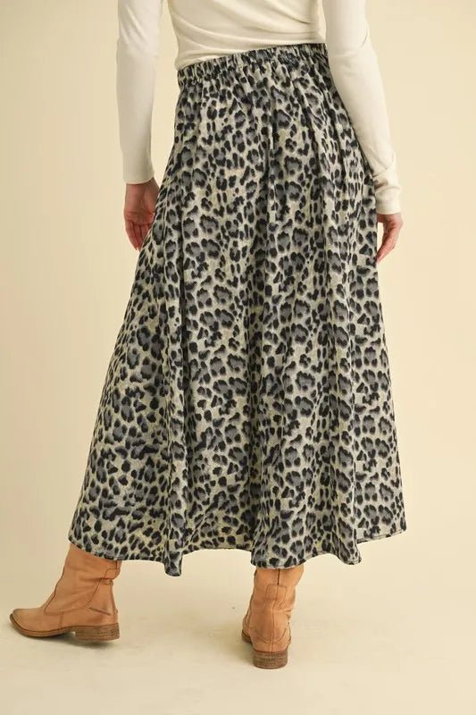 Aemi+Co Leopard Midi Skirt - Blu Lotus Boutique