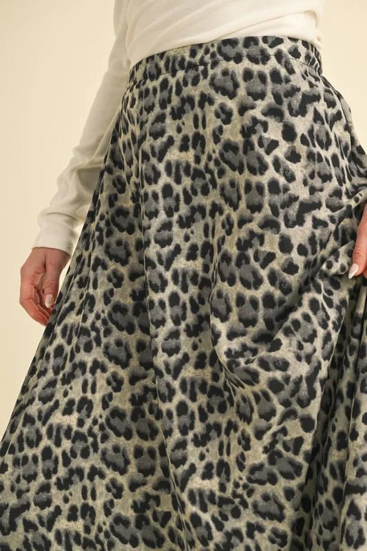 Aemi+Co Leopard Midi Skirt - Blu Lotus Boutique