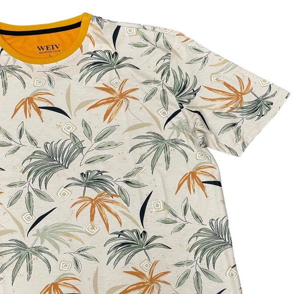 Allover Print Short Sleeve Tshirt - Blu Lotus Boutique