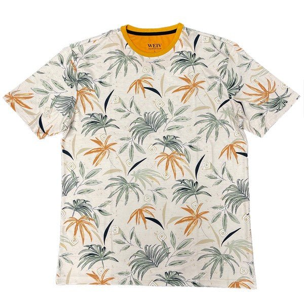 Allover Print Short Sleeve Tshirt - Blu Lotus Boutique