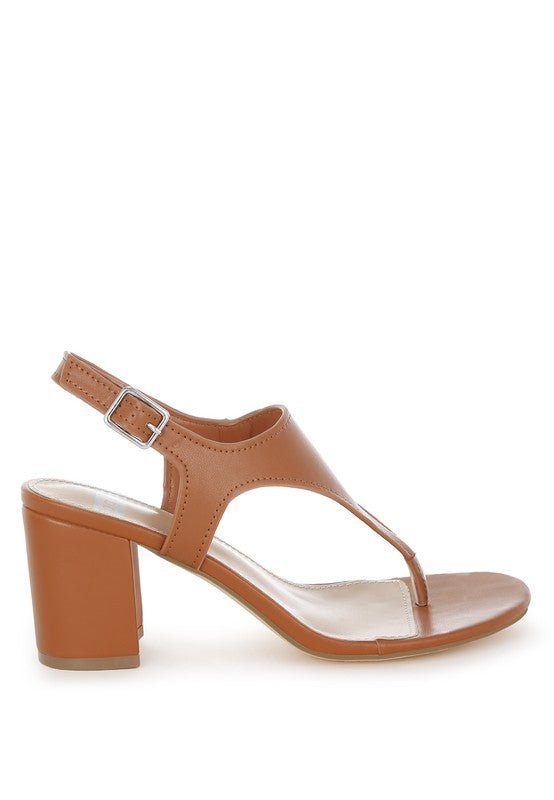 Ann Real Leather Thong Toe Sandals - Blu Lotus Boutique