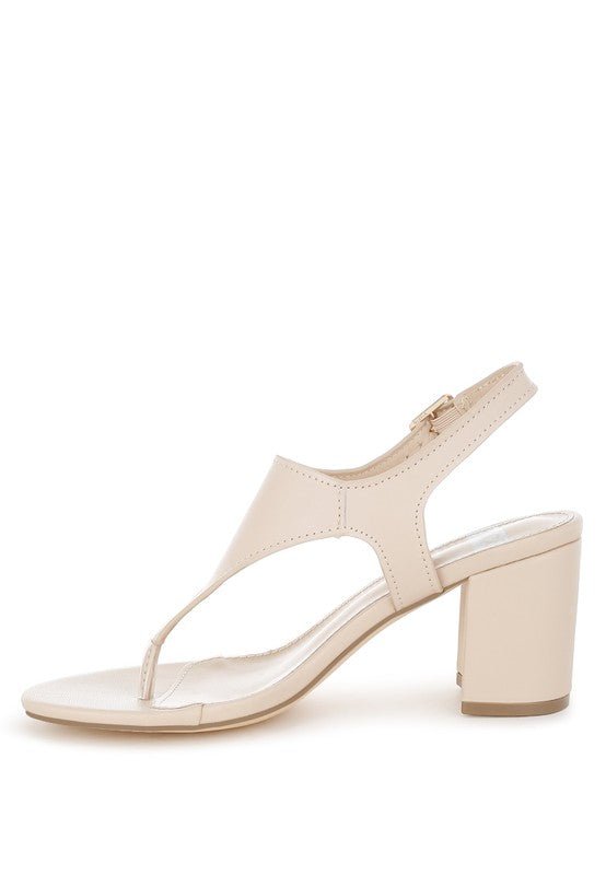 Ann Real Leather Thong Toe Sandals - Blu Lotus Boutique
