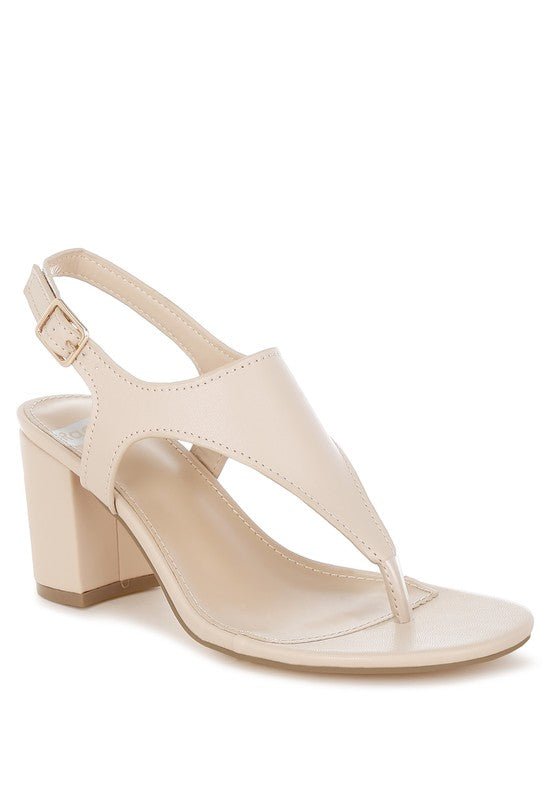 Ann Real Leather Thong Toe Sandals - Blu Lotus Boutique