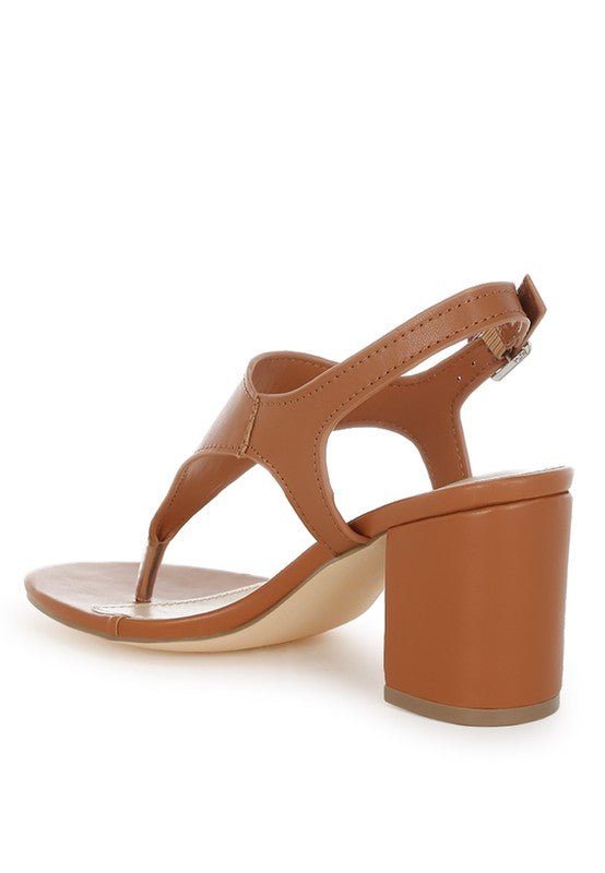 Ann Real Leather Thong Toe Sandals - Blu Lotus Boutique