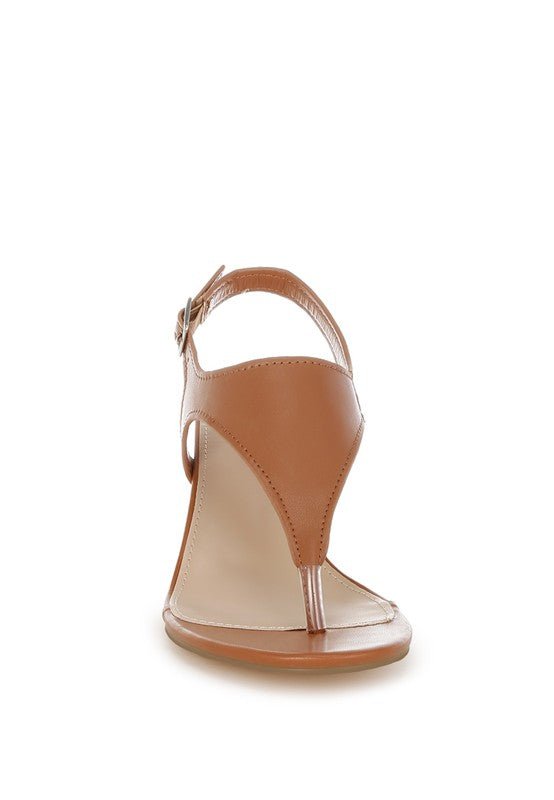 Ann Real Leather Thong Toe Sandals - Blu Lotus Boutique