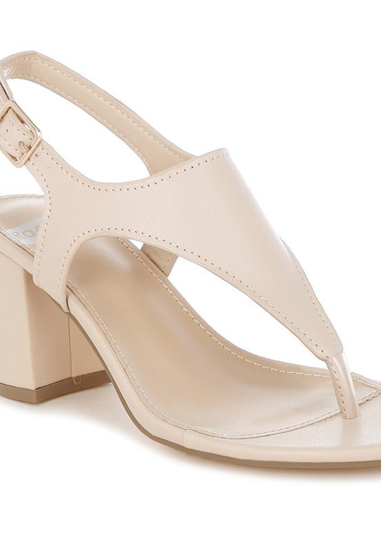Ann Real Leather Thong Toe Sandals - Blu Lotus Boutique
