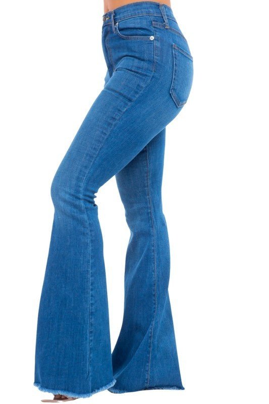 Bell Bottom Jean in Medium Wash Made in USA - Blu Lotus Boutique