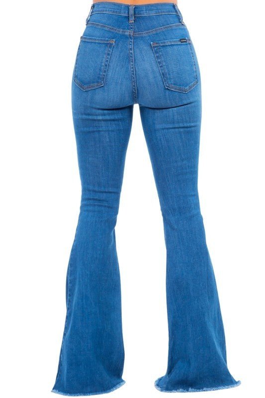 Bell Bottom Jean in Medium Wash Made in USA - Blu Lotus Boutique