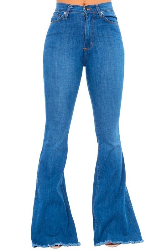 Bell Bottom Jean in Medium Wash Made in USA - Blu Lotus Boutique