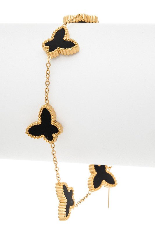 Butterfly Stainless Steel Bracelet - Blu Lotus Boutique