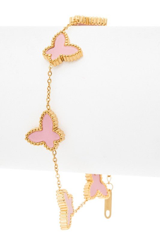 Butterfly Stainless Steel Bracelet - Blu Lotus Boutique