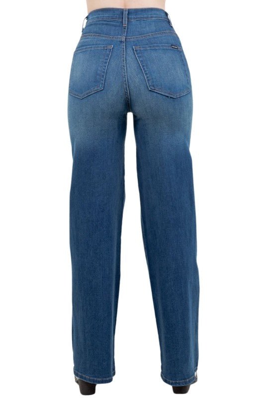 Camila Wide Leg Jean in Medium Wash - Blu Lotus Boutique