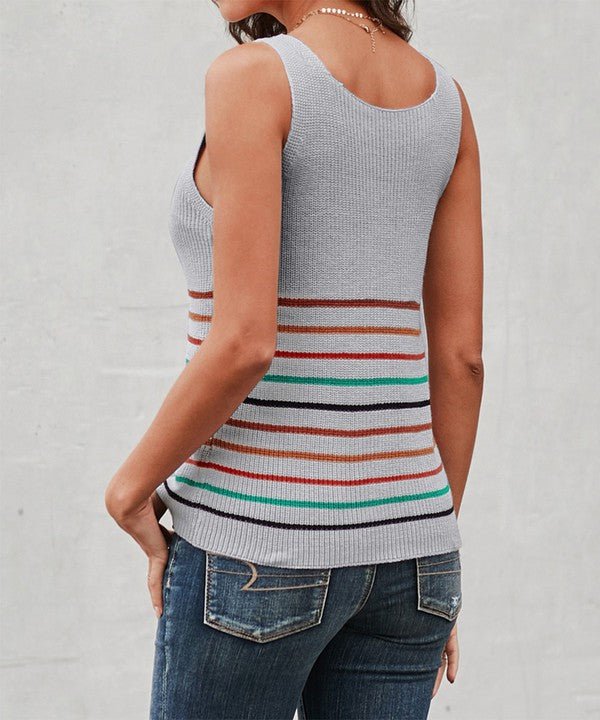 Cardiff Knit Tank Top - Blu Lotus Boutique