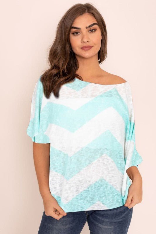 Chevron Dolan Tunic - Blu Lotus Boutique