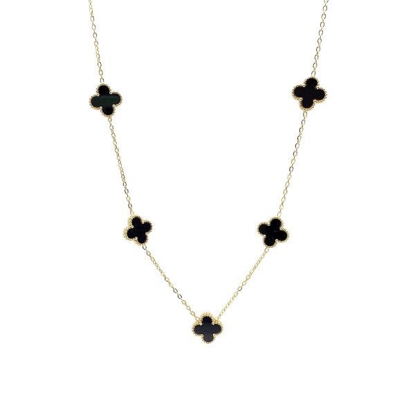 Clover Chain Necklace Pendant Charm - Blu Lotus Boutique
