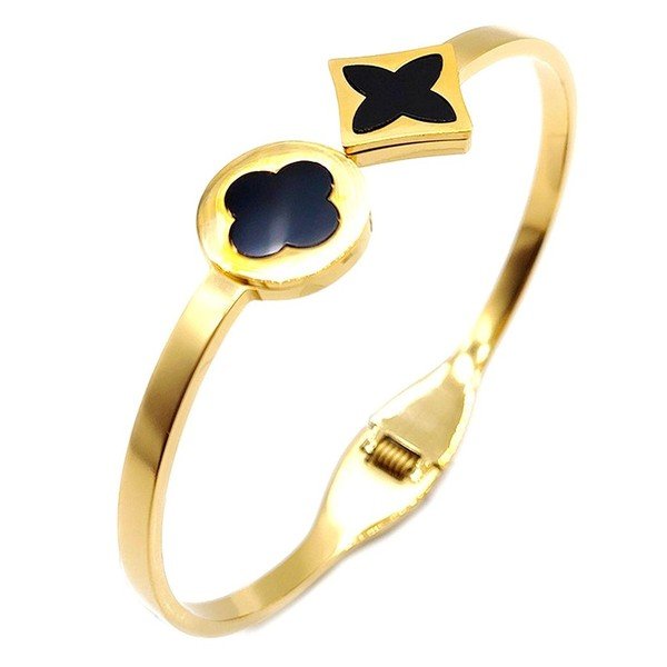 Cloves Stainless Steel Cuff Bangle Bracelet - Blu Lotus Boutique