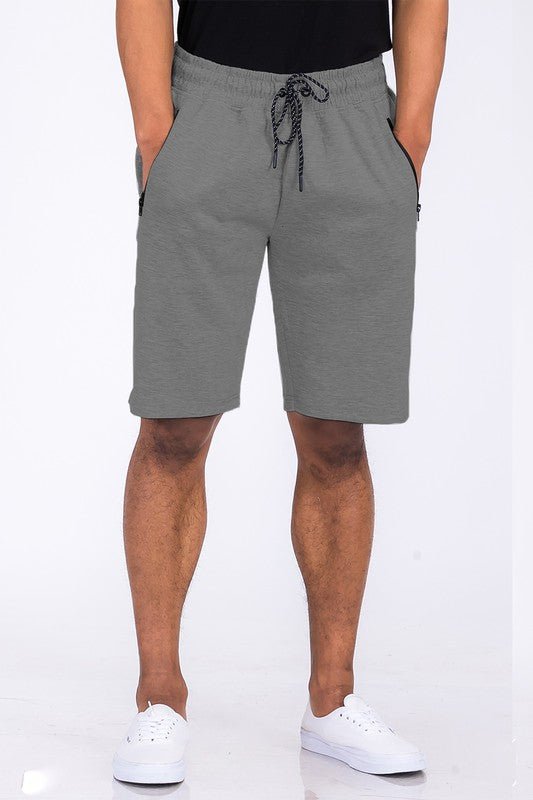 COTTON BLEND LOUNGE SWEAT SHORTS - Blu Lotus Boutique