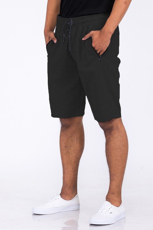 COTTON BLEND LOUNGE SWEAT SHORTS - Blu Lotus Boutique