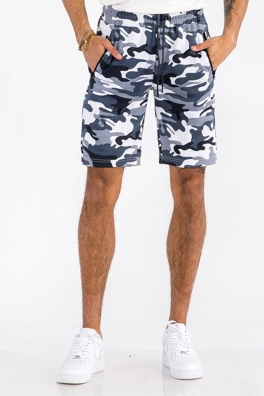 COTTON BLEND LOUNGE SWEAT SHORTS - Blu Lotus Boutique