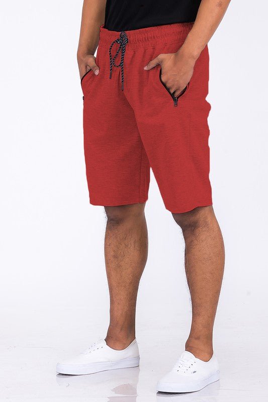 COTTON BLEND LOUNGE SWEAT SHORTS - Blu Lotus Boutique