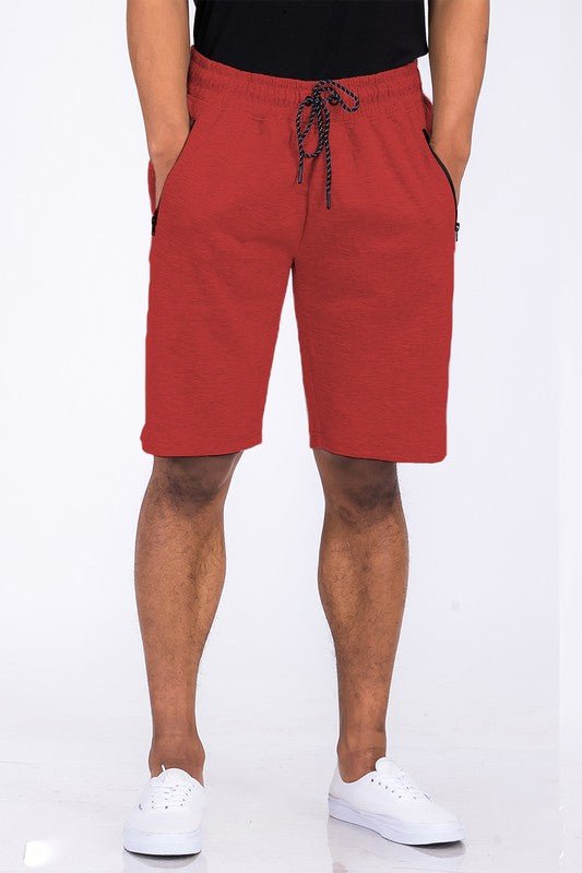 COTTON BLEND LOUNGE SWEAT SHORTS - Blu Lotus Boutique