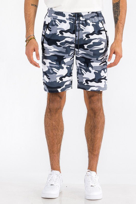 COTTON BLEND LOUNGE SWEAT SHORTS - Blu Lotus Boutique