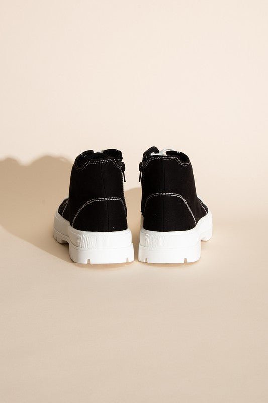 CRAYON - G Lace up Sneakers - Blu Lotus Boutique