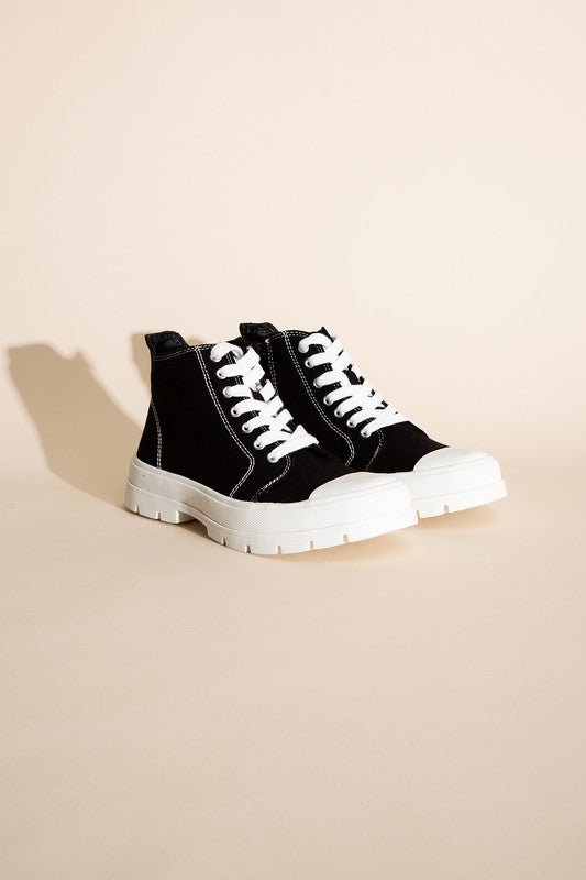 CRAYON - G Lace up Sneakers - Blu Lotus Boutique