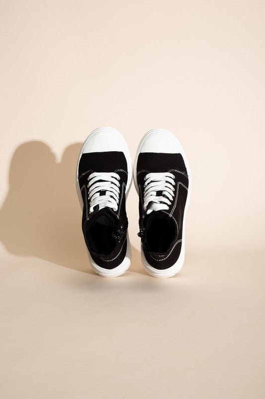 CRAYON - G Lace up Sneakers - Blu Lotus Boutique