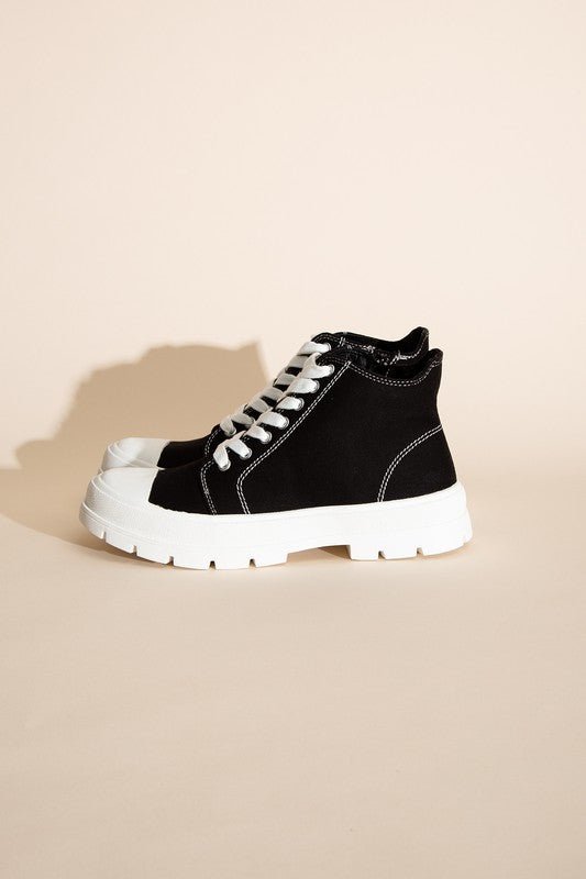 CRAYON - G Lace up Sneakers - Blu Lotus Boutique