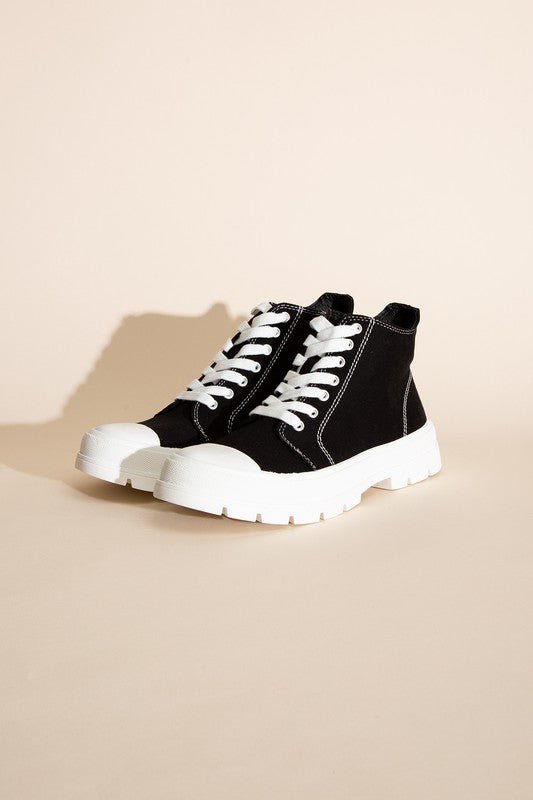 CRAYON - G Lace up Sneakers - Blu Lotus Boutique