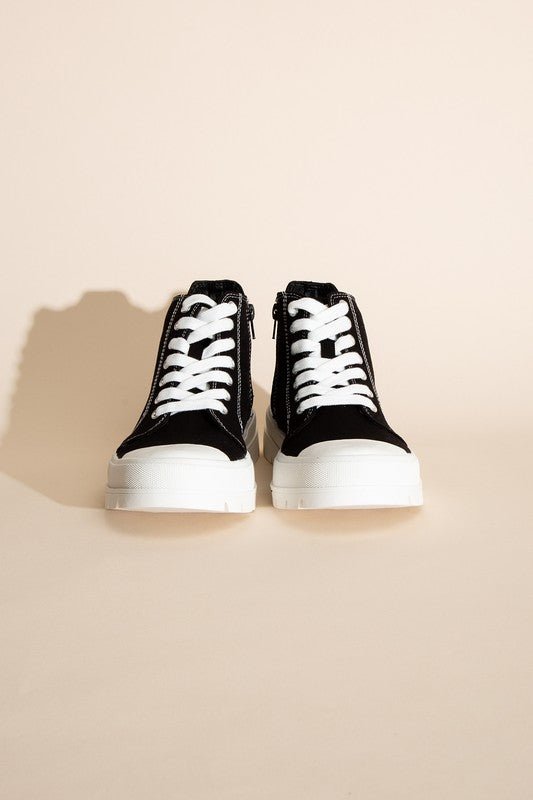 CRAYON - G Lace up Sneakers - Blu Lotus Boutique