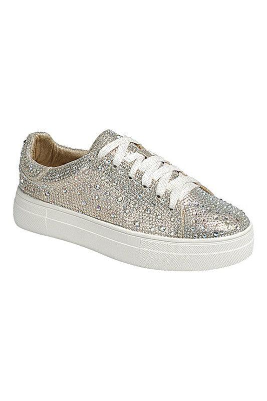 DOLCE - 66 - RHINESTONE SNEKAERS - Blu Lotus Boutique