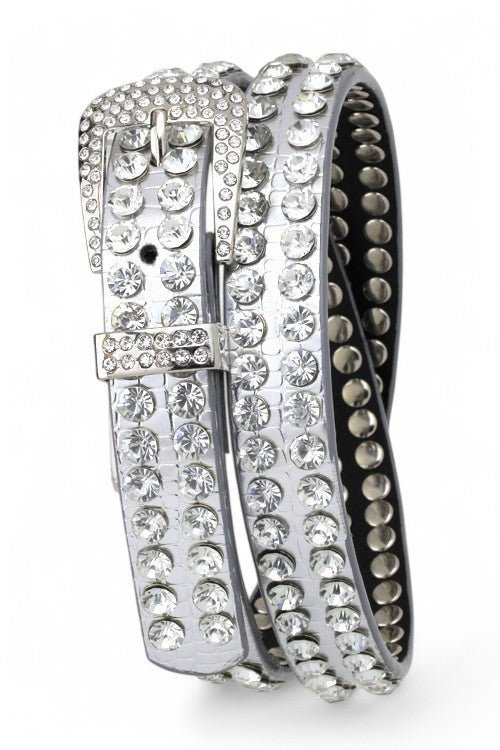 Double Row Crystals Belt - Blu Lotus Boutique