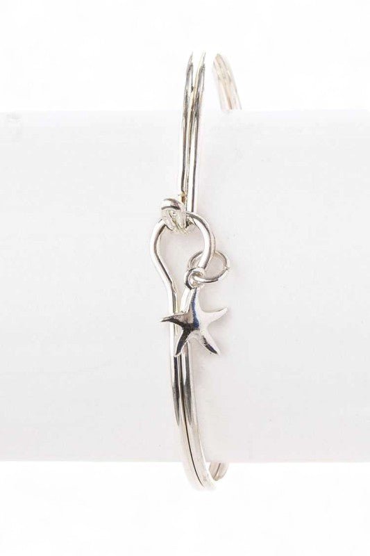 Enamel Starfish Iconic Bangle - Blu Lotus Boutique