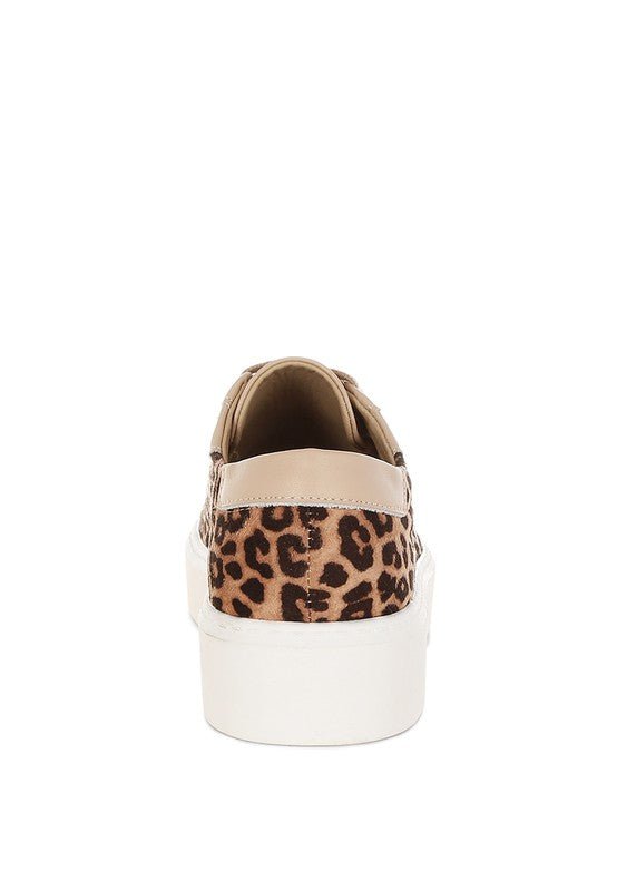 Flippin Studded Leopard Print Chunky Sneakers - Blu Lotus Boutique