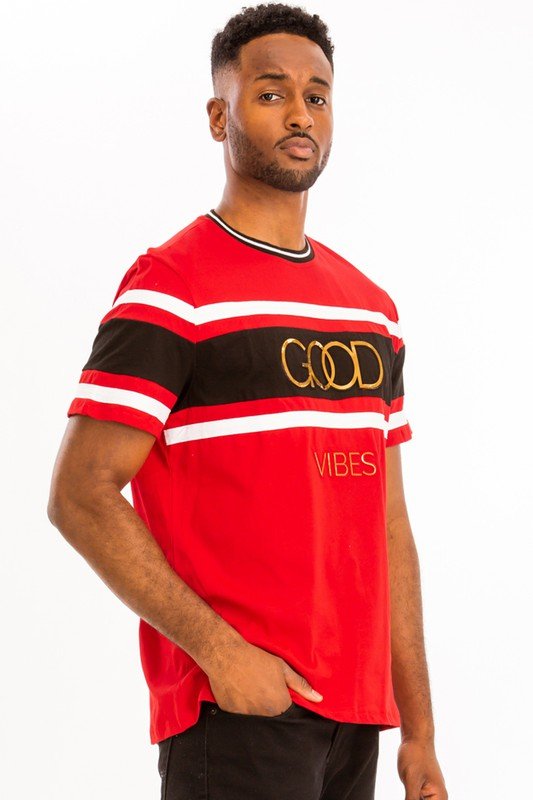 Good Vibes 3D Design Print Gold Foil - Blu Lotus Boutique