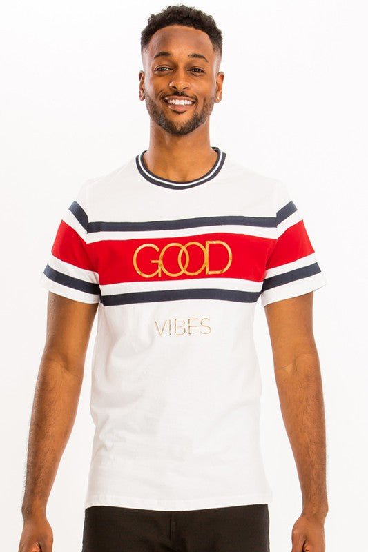 Good Vibes 3D Design Print Gold Foil - Blu Lotus Boutique