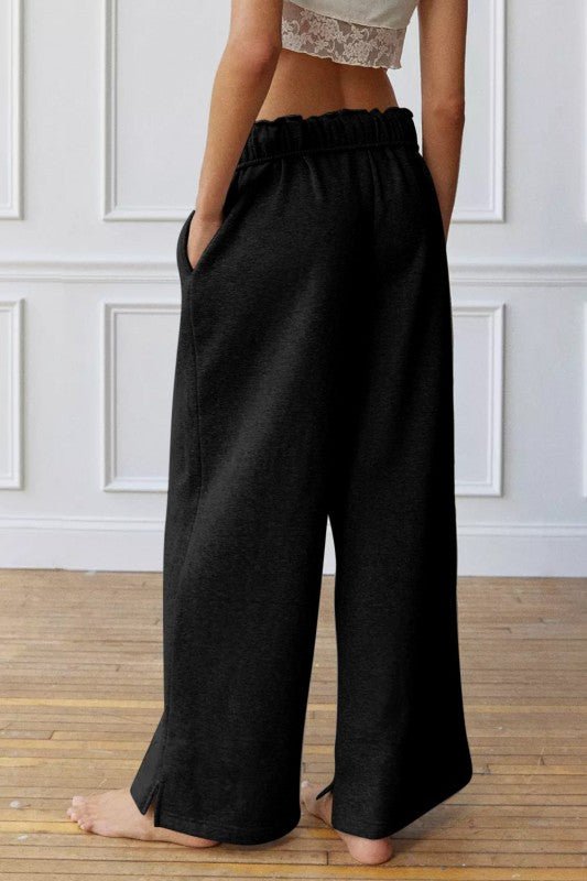 Greta Elastic High Waist Drawstring Sweatpants - Blu Lotus Boutique