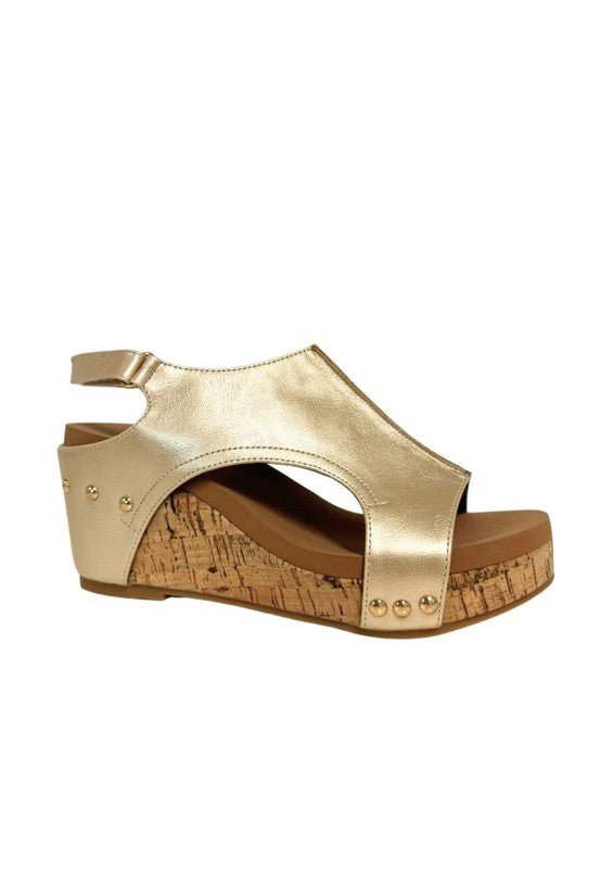 HANNAH THICK SOLE ROMAN WEDGES - PLATFORMS - Blu Lotus Boutique