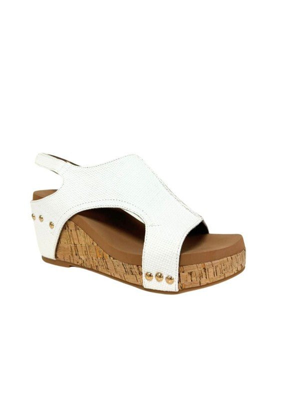HANNAH THICK SOLE ROMAN WEDGES - PLATFORMS - Blu Lotus Boutique