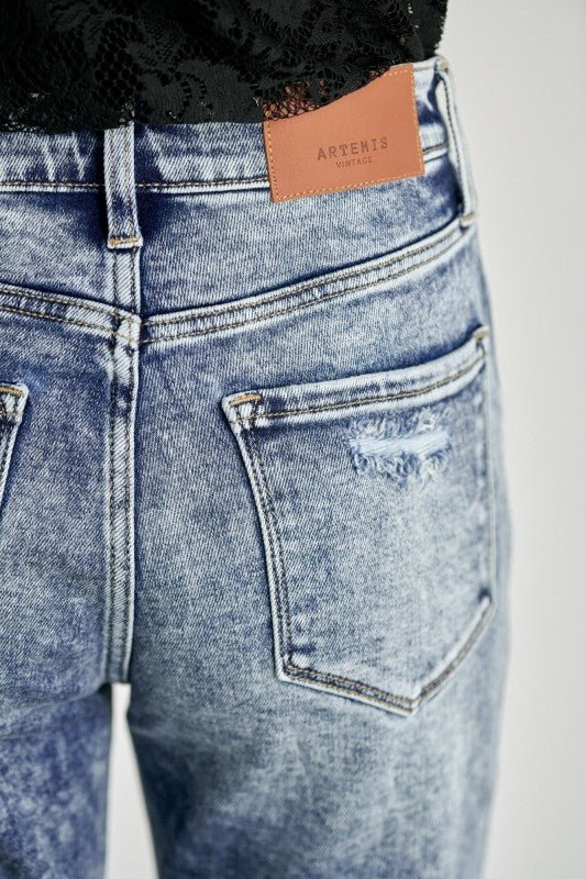 High Rise Stretch Flare Jeans - Blu Lotus Boutique