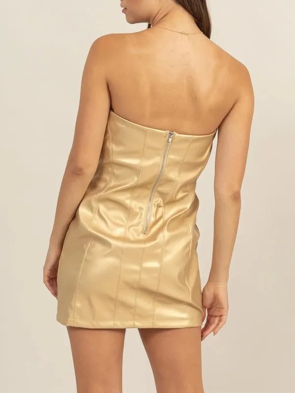 HYFVE Metallic Slip Mini Dress - Blu Lotus Boutique