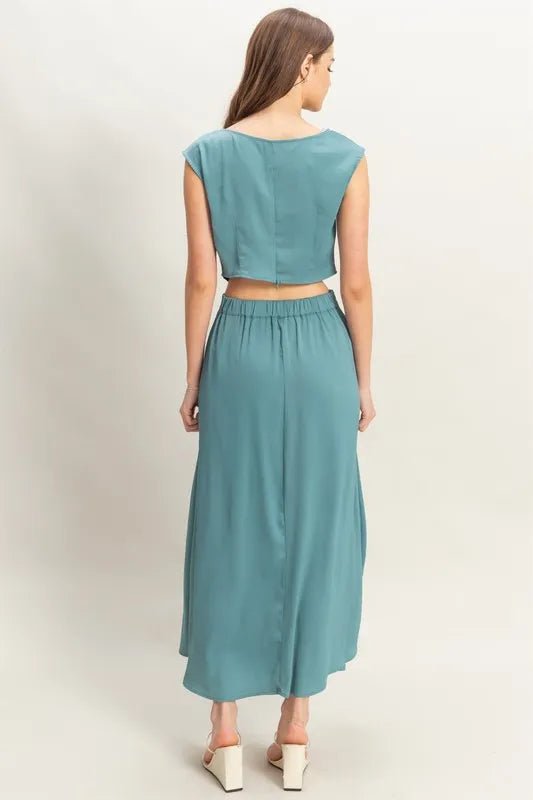 HYFVE Sleeveless Top and Maxi Skirt Set - Blu Lotus Boutique