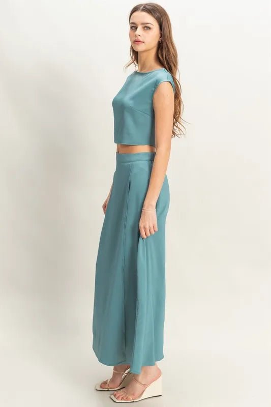 HYFVE Sleeveless Top and Maxi Skirt Set - Blu Lotus Boutique