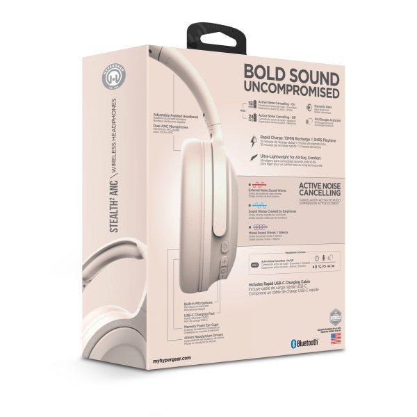 HyperGear Stealth2 ANC Wireless Headphones - Blu Lotus Boutique
